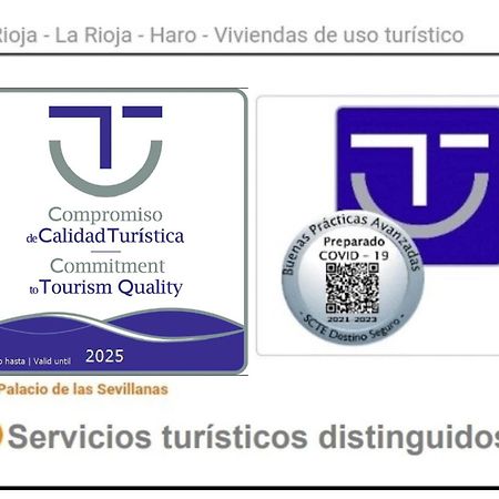 Apartamento Palacio De Las Sevillanas Haro Exteriör bild